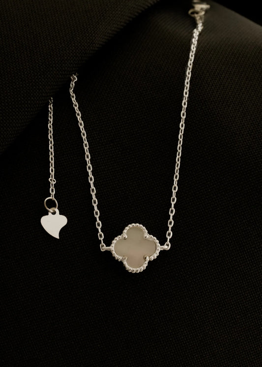 Pulsera Clover Nacar 1.0mm 15.5cms Plata ley 925