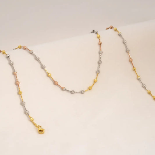 Cadena Satation Redonde 3C IT 65cms Oro laminado