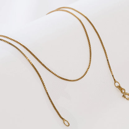 Cadena Veneciana IT 0.7mm 45cms Oro laminado