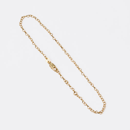 Tobillera Coeur Oro laminado