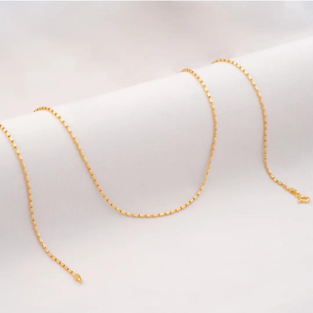 Cadena Tube Gold IT 65cm Oro laminado