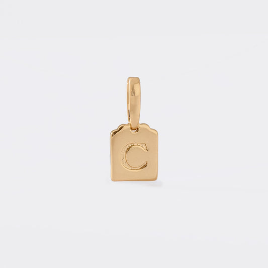 Dije Placa letra Oro laminado