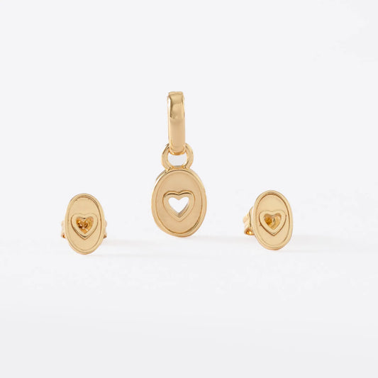 Conjunto Golden Love Oro laminado