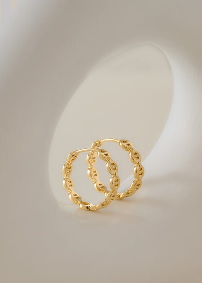 Arete Candonga G G Oro laminado