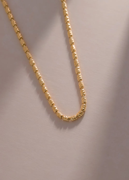 Cadena Barril Italy 3mm 65cms Oro laminado