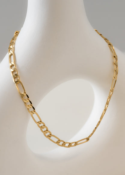 Cadena 3*1 4mm 65cms Oro laminado