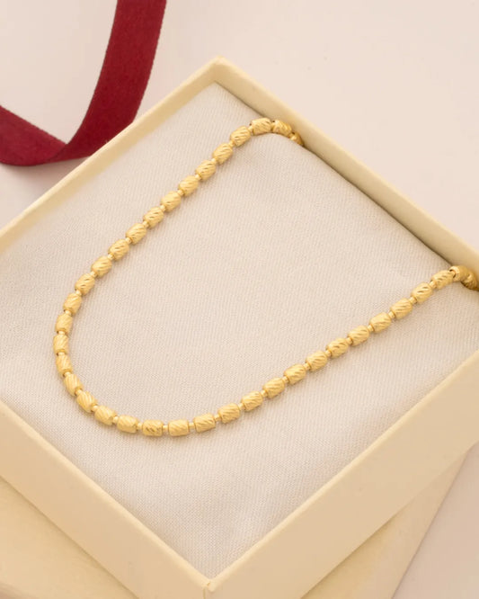 Cadena Barril Italy 3mm 45cm Oro laminado