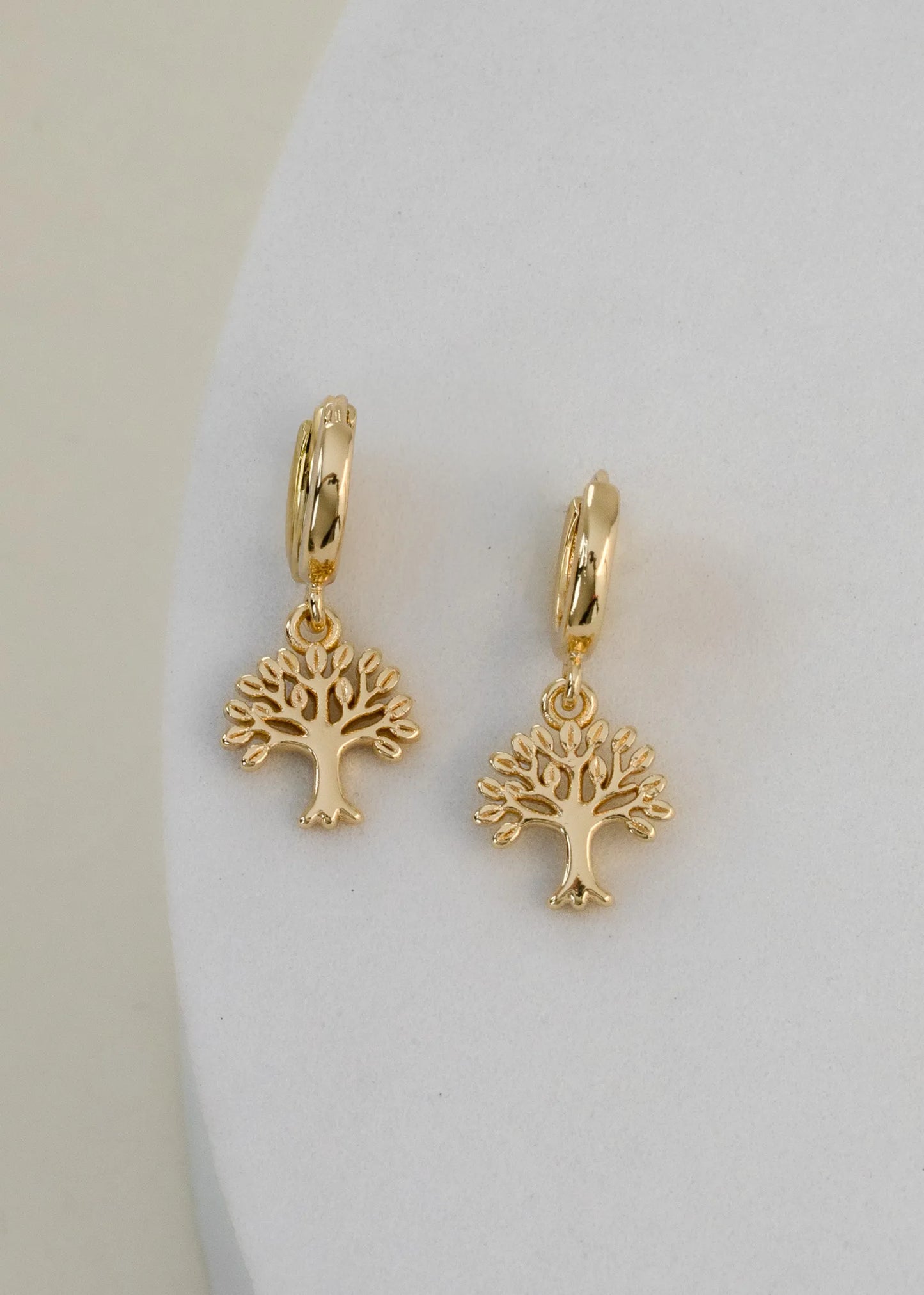 Arete Candonga Arbol de la Vida Oro laminado