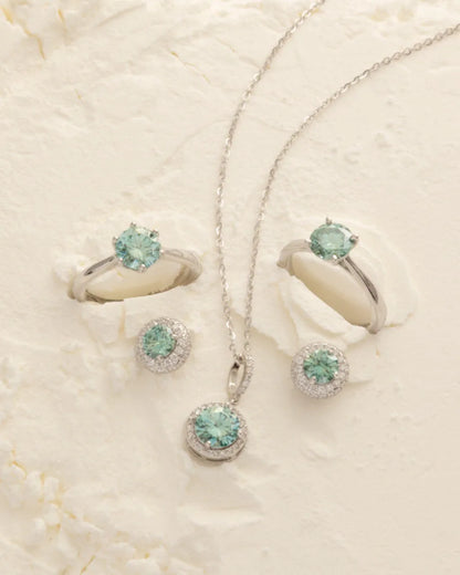 Anillo Solitario Aurora MT 6P Ajustable Plata ley 925