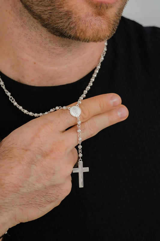 Crucero Virgen de Guadalupe 1.2cm Plata ley 925