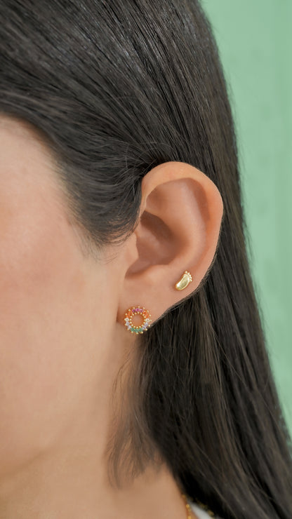 Arete Baby Feet Oro laminado