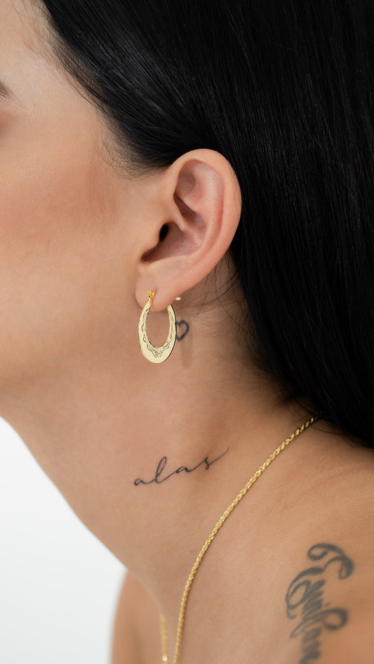 Arete Candonga Vintage Oro laminado